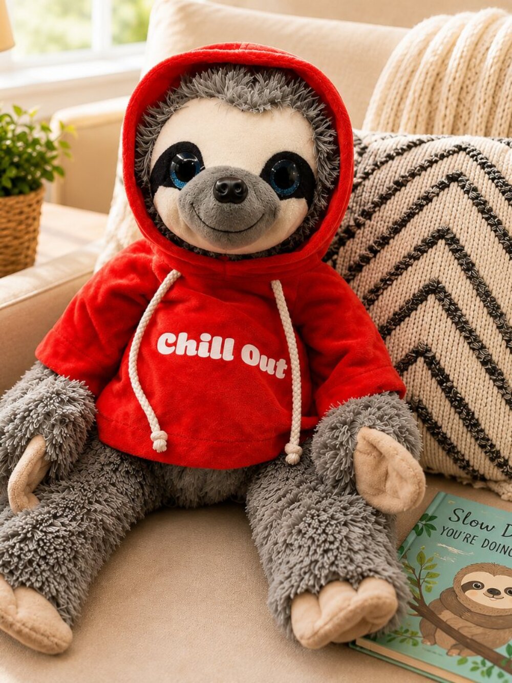 Toy Factory "Chill Out" Sloth Stuffed Animal